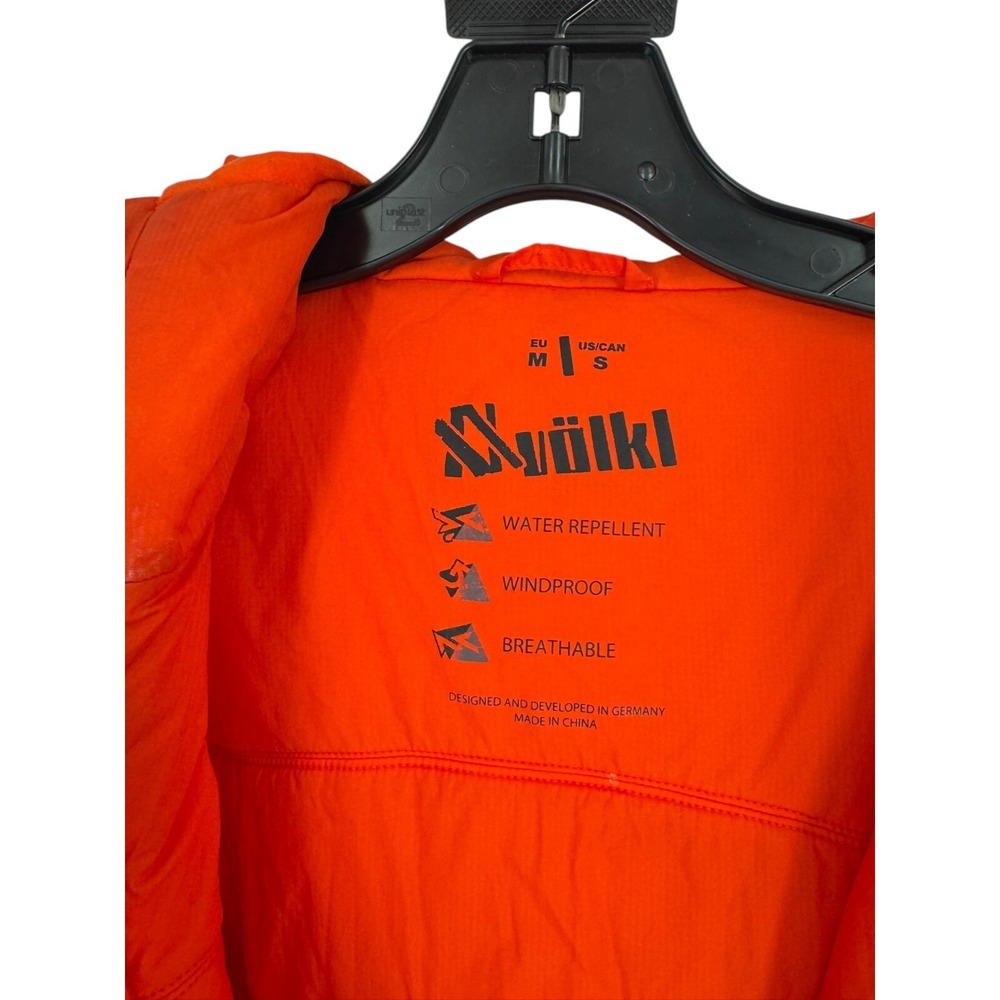 Volkl Men's Orange Pro Insulator Hooded Windproof Jacket Size Small READ - Picture 6 of 11